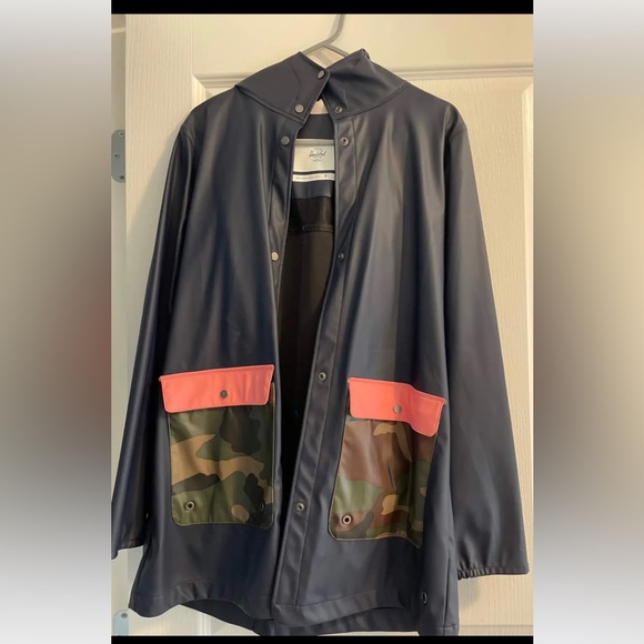 Herschel Rain Jacket Shell with hood - Picture 1 of 1